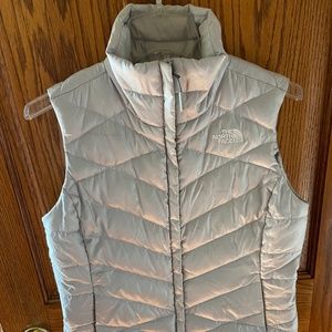 Silver/Gray North Face Vest